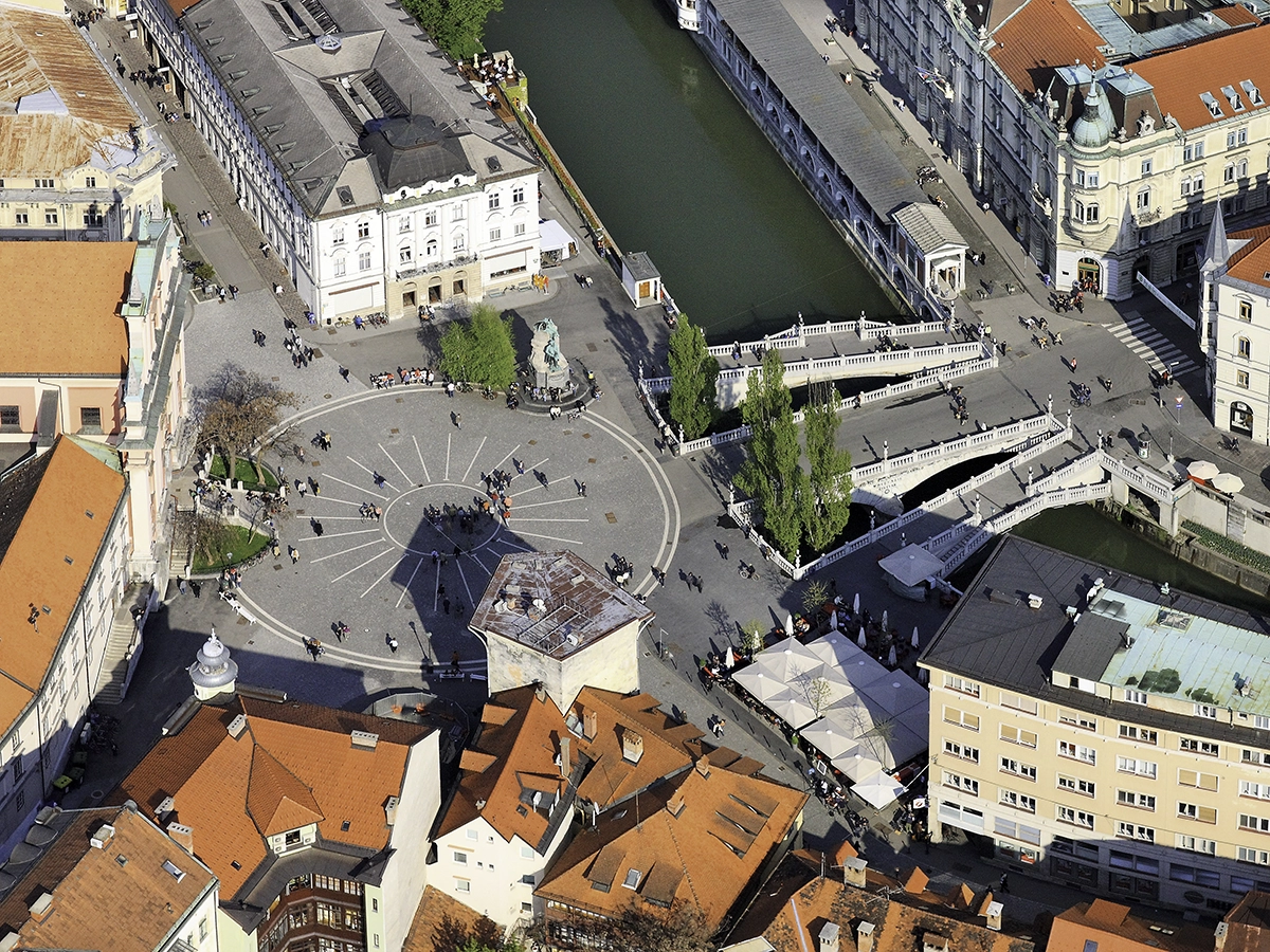 Urban structure of central Ljubljana
